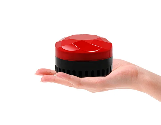 Customizable Voice-Enabled Red Microwave Sensor Warning Light Magnetic Mounting for Warehouse Pedestrian Forklift Safety
