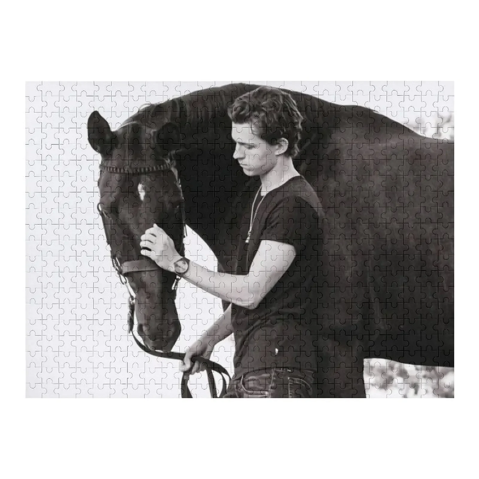 

black horse tom holland Jigsaw Puzzle Custom Kids Toy Picture Baby Toy Name Wooden Toy Puzzle