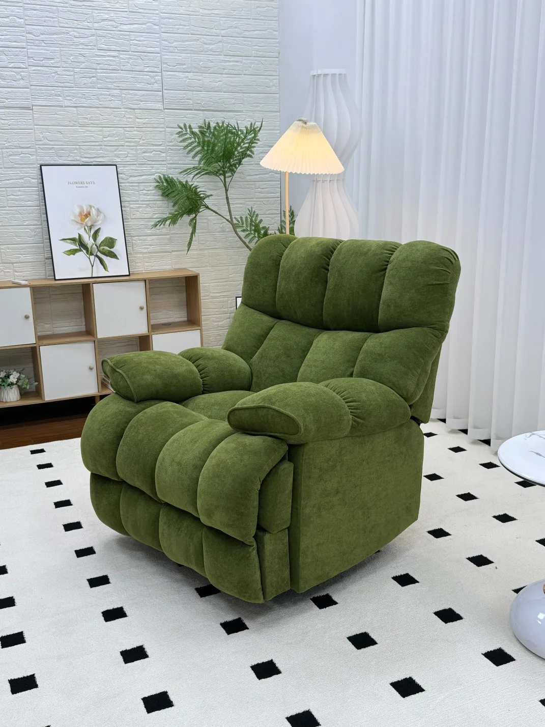 Smart Living Room Furniture Luxury Functional Sofa Chair Electric Remote Control Rotatable Rocking Reclining Sofa Set