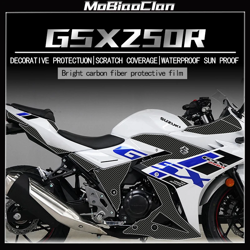 

For Suzuki GSX250R Motorcycle 6D Carbon Fiber Sticker Decal Body Full Kits Decoration Sticke Modification Accessories ﻿