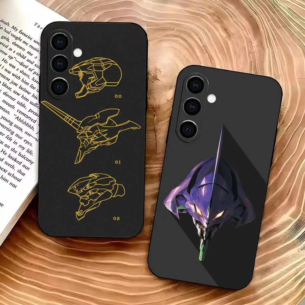 Anime E-EVA SYMBOL LOGO   Phone Case For Samsung A73 20,21s,22,31,32,52,53,72 Soft Black Shockproof Cover