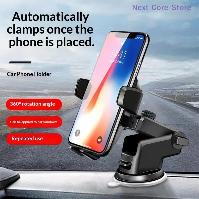 [NC]360° Rotation Car Phone Holder Universal Sucker Mount Cellphone Stand Stable Suction Cup Support In Car Mobile Phone Bracket - view 3