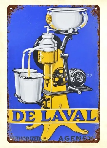 De Laval cream separator metal tin sign garden outdoor wall art