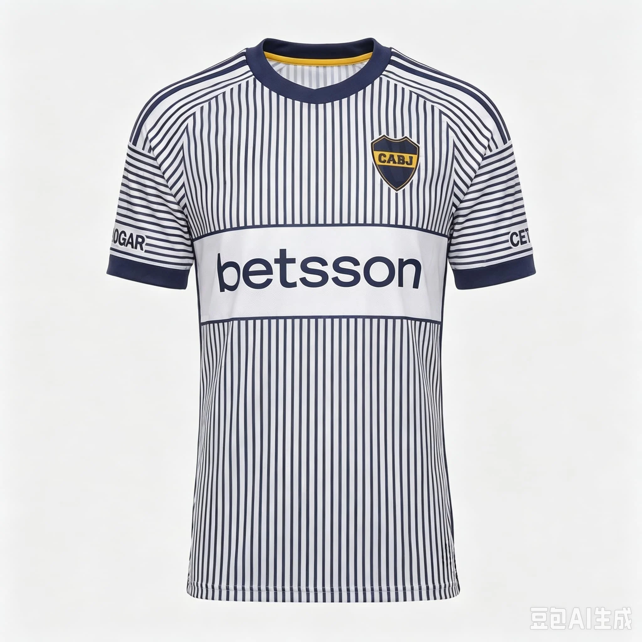 2026 Neues Boca Juniors Herren Fußballtrikot Kurzarm Fußballshirt Schnelltrocknend Atmungsaktives Polyester Sporttop V-Ausschnitt Fan-Trainingskleidung – Detail 1