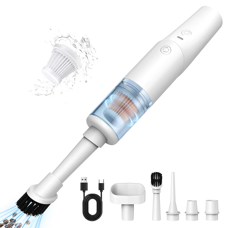 

Cordless Suction Cleaner Handheld Vacuum Cleaner Car Interior Cleaning Includes Brush Nozzles Lightweight Cordless Design