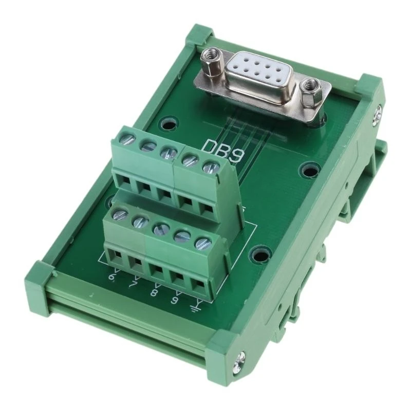 652F DB9 DB15 DB25 DB37 DB44 DB50 DB62 DB78 Mounted Terminal Block Gold Plate Pin Insulated Housing Adapter view 2