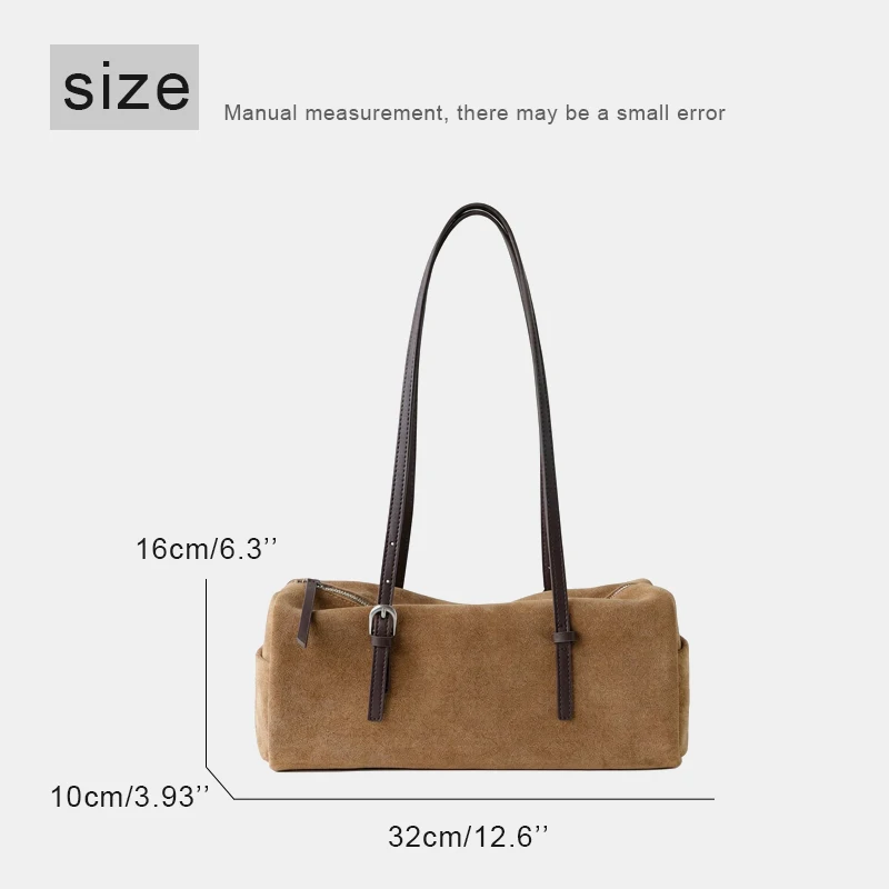 Customize Initials Leather Bags For Women Luxury Designer Handbag Purses 2026 New In Suede Cowhide Long Strip Underarm shouolder