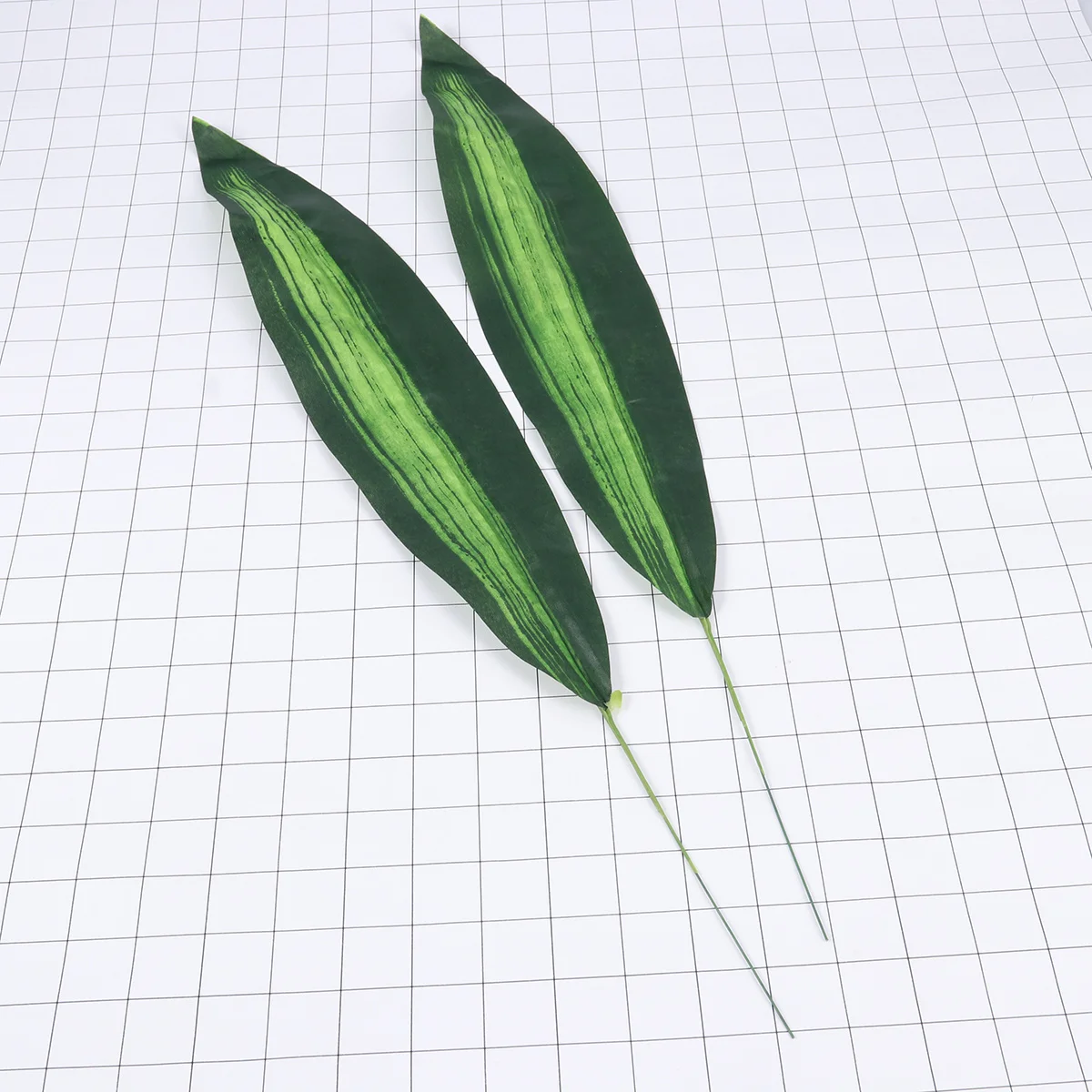 

40pcs Artificial Brazil Leaves High Simulation Green Faux Tropical Leaf For Home Office Cafe Decor Diy Arrangement Decoration