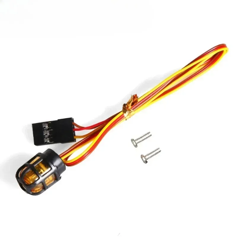 1pcs 360 Degree Rotating Light LED Engineering Lamp for 1/14 Excavator Tamiya RC Truck Trailer Tipper Scania 770S Car Diy Parts