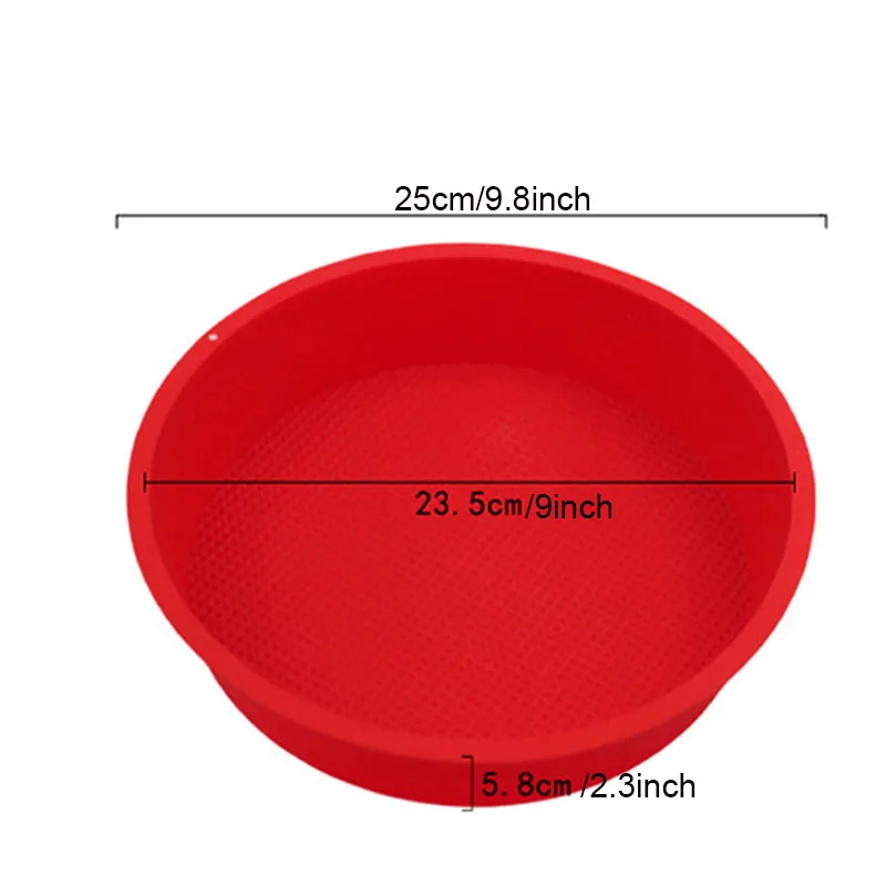 9 Inch Silicone Round Cake Baking Pan For Wedding Birthday Quick Release Bakeware Tools Layer Cheesecake Kitchen Accessories