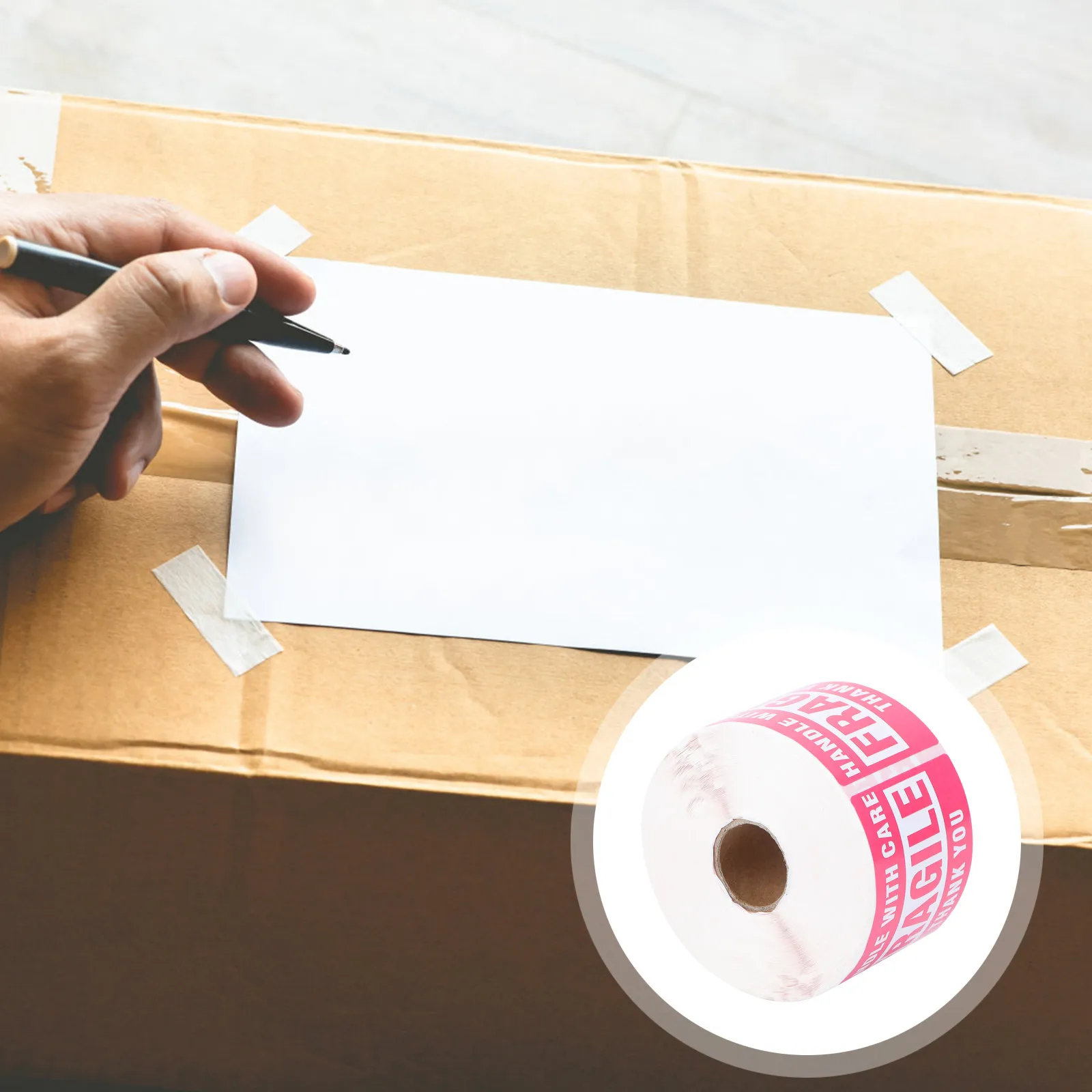 Barcode Self Adhesive Warning Caution Sticker For Box Candy Bags Folders Plastic Warning Safety Sticker Metal Surfaces