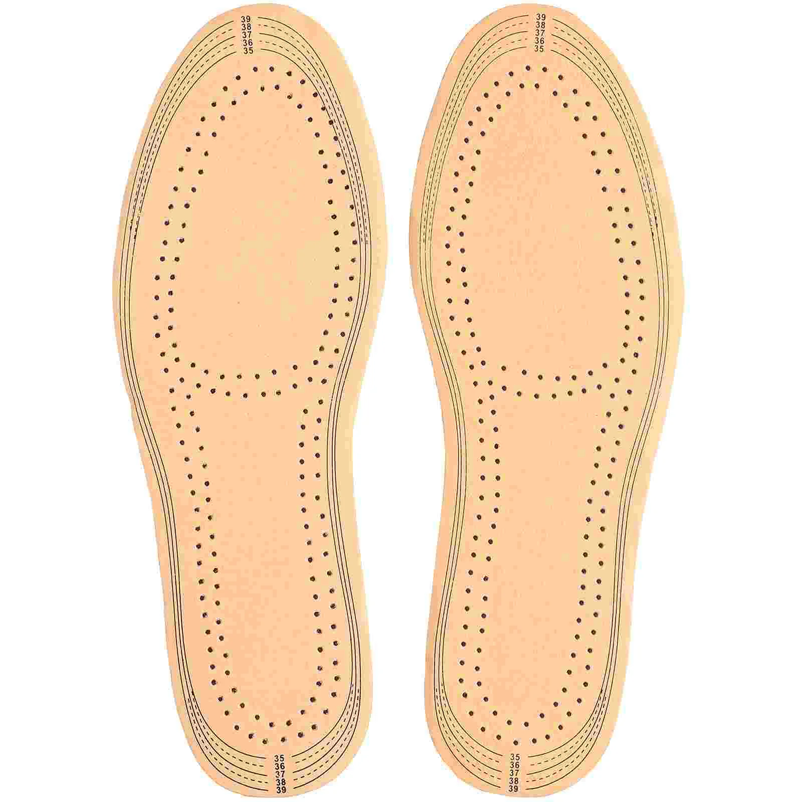 

1 Pair Latex Insoles Thin Breathable Instantly Absorb Sweat Replacement Insole Pads Size S insoles for women