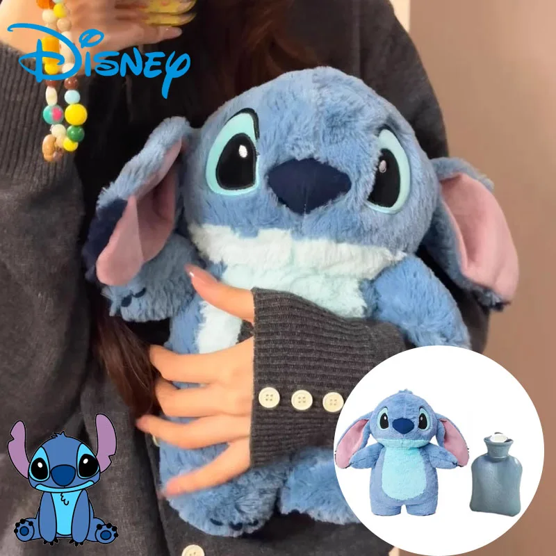 

Kawaii Disney Stitch Anime Winter Extra Large Plush Hot Water Bottle Women'S Home Water Filling Hand Warmer Holiday Gift Girl