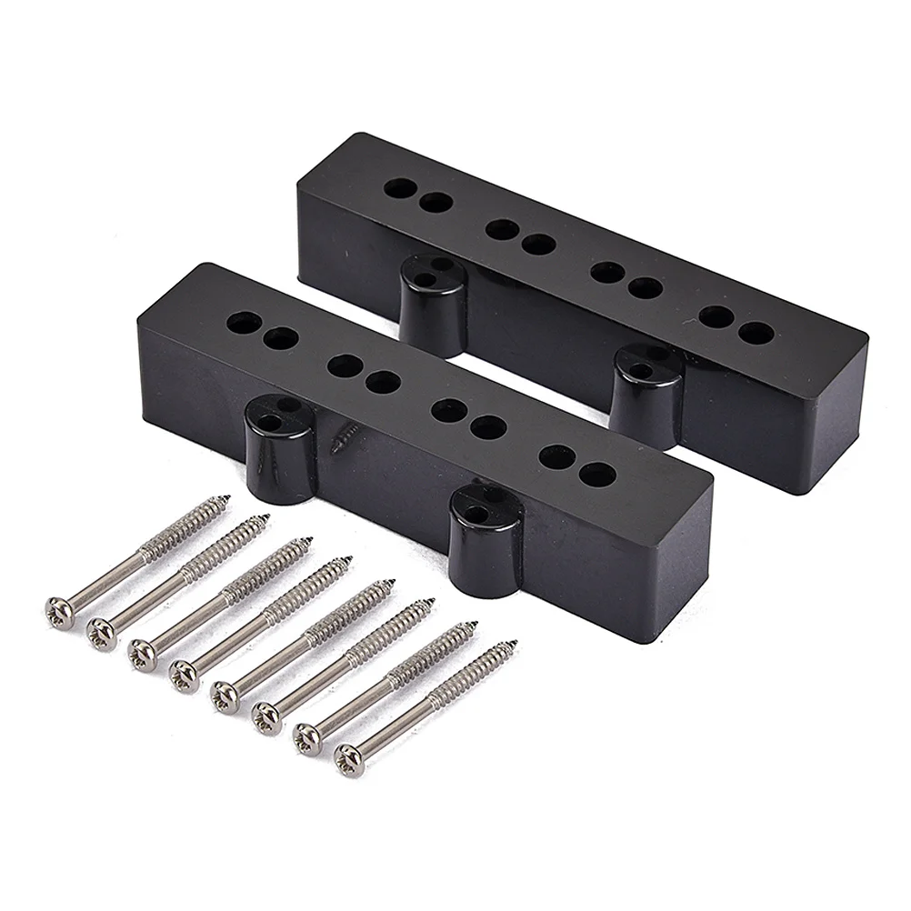 

2Pcs Plastic Pickup Cover Humbucker 8 Holes Sturdy Durable Electric Guitar Jb 4 String Bass Guitar Pickup Cover