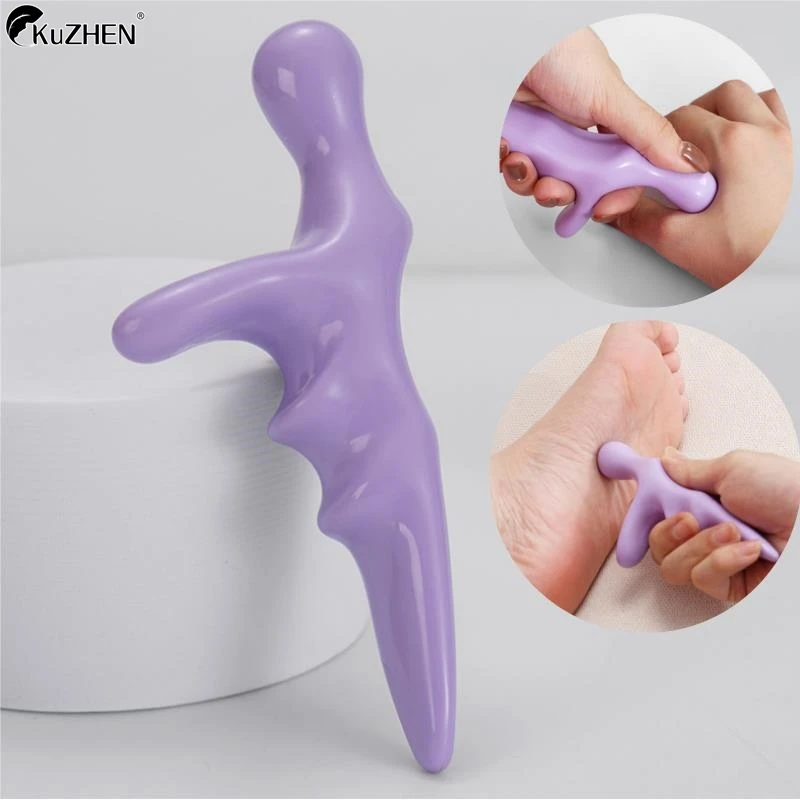 T-shaped Massager Thumb Finger Pressure Press Trigger Point Manual Physiotherapy Tools Full Body Deep Tissue Relax Pain Relief