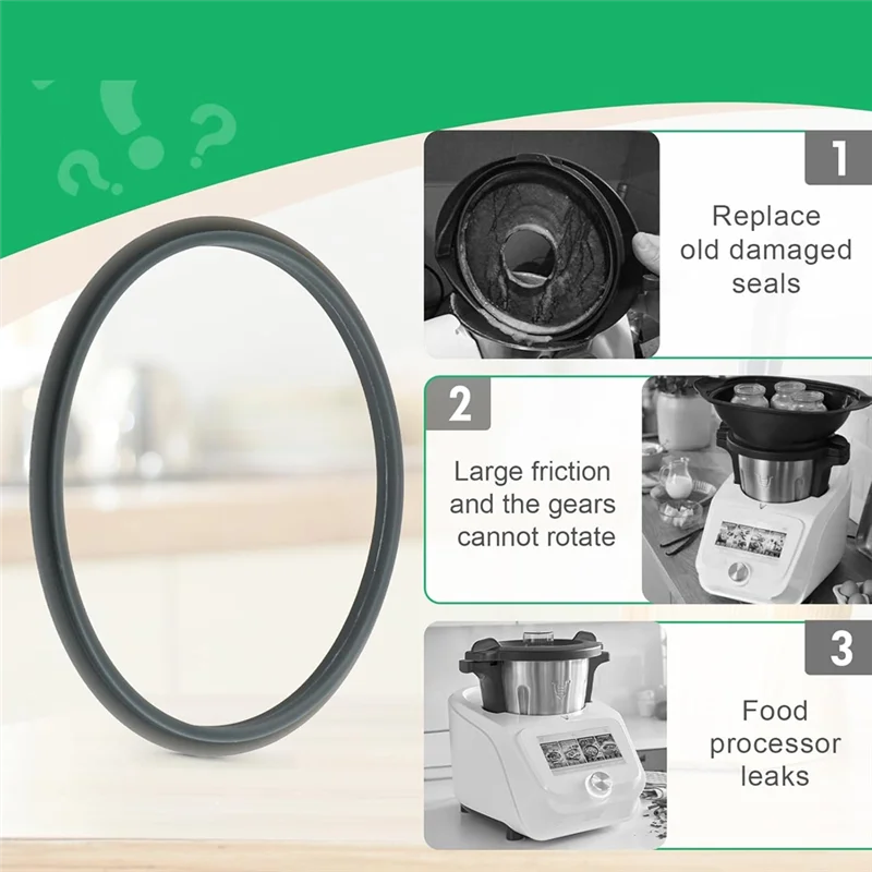 A86I-Set Pengganti Gasket Segel Cincin Pelindung untuk Aksesori Mixer Monsieur Cuisine Plus SKMK 1200 C3/D4/E5