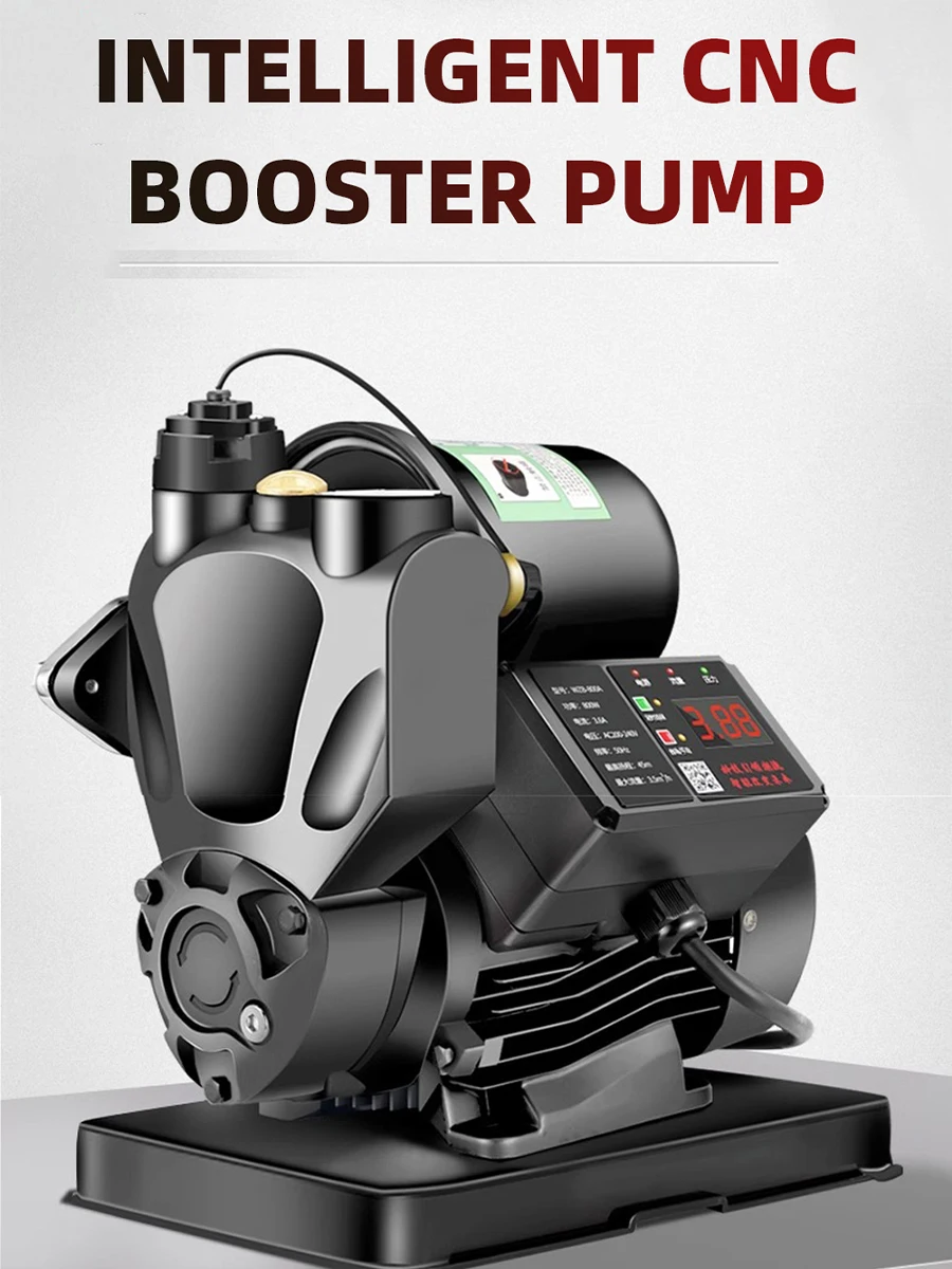 Automatische Kraanwaterpomp Huishoudelijke Boosterpomp Drukpomp High Power 1190W 220V 32mm Inlaat Mini zelfaanzuigende Pomp - afbeelding 2