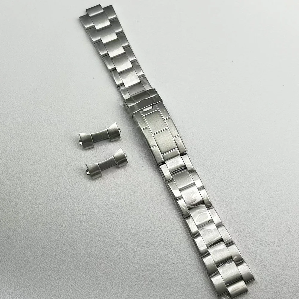 39mm Stainless Steel Silver Case, 20mm Strap, Curved Glass Crown. Suitable for 8215, 8205, 821A DG 2813, ST1612 Movements.