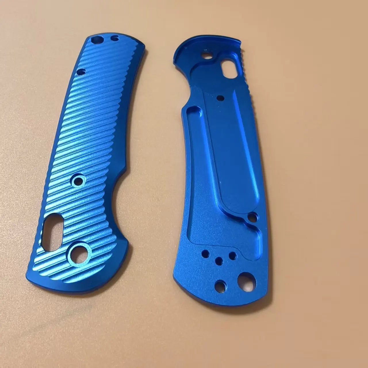 1 Pair Blue Aluminum Handle Scales for Benchmade Griptilian 550/551 Knives