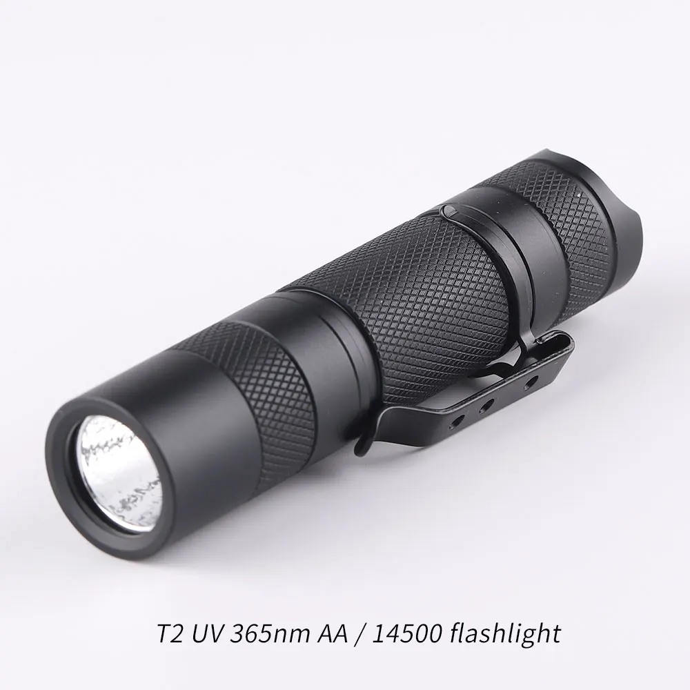 Convoy T2 with UV 365nm Ultraviolet Flashligh Linterna Mini Lantern AA Flash Torch Light Fluorescent Agent Detection Light