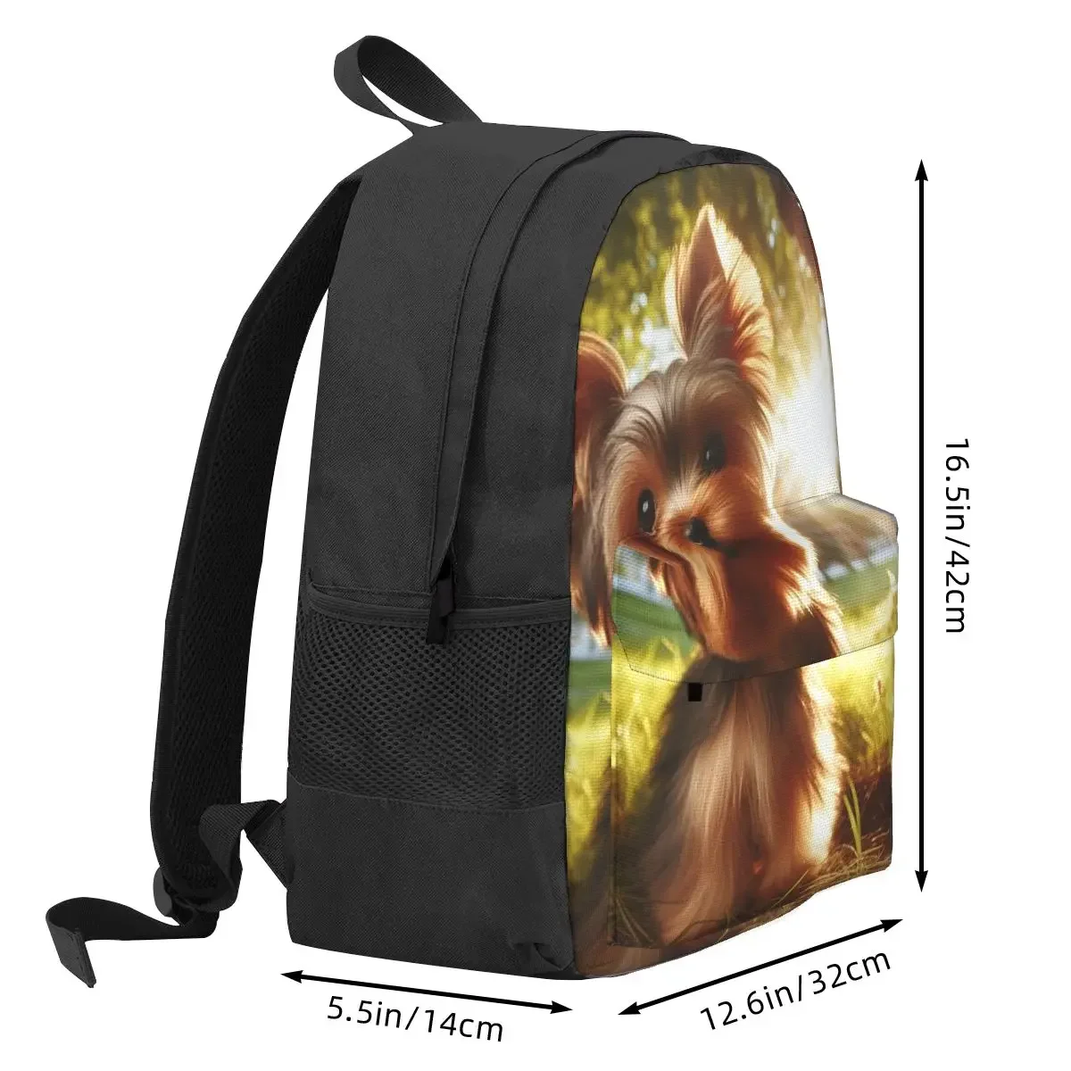 Yorkshire Terrier Dog Yorkie Lover Backpack Student BookBag Children School Bag Laptop Shoulder Bags for Men Women