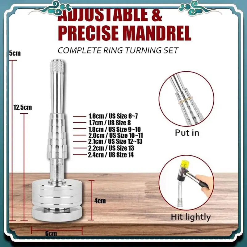 

Инструмент для регулировки размера кольца, переходник и увеличитель, машина для изготовления ювелирных изделий, серебро, металл, 1 комплект