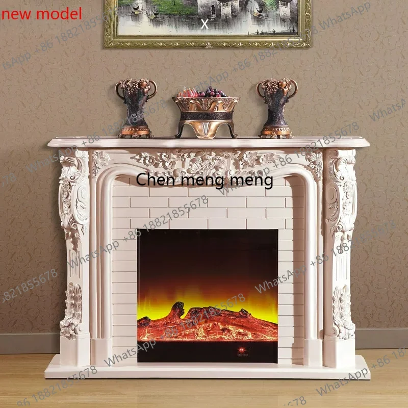 N138European and merican fireplace 1.5 meters solid wood, European decorative fireplace