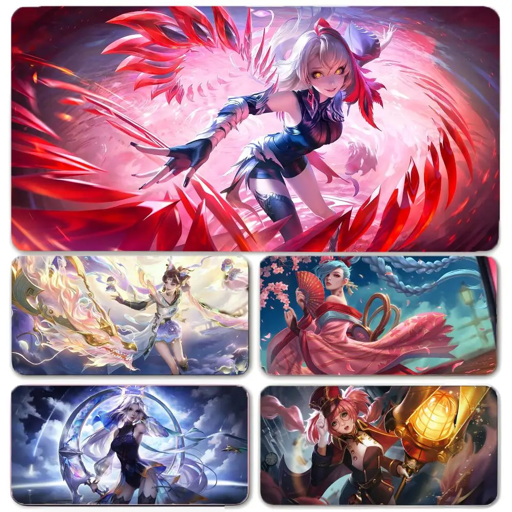 Video Game Moba Arena Of Valor Mouse Pad Large Gaming Mousepad with Thick Stitched Edge Non-Slip Desk Mat
