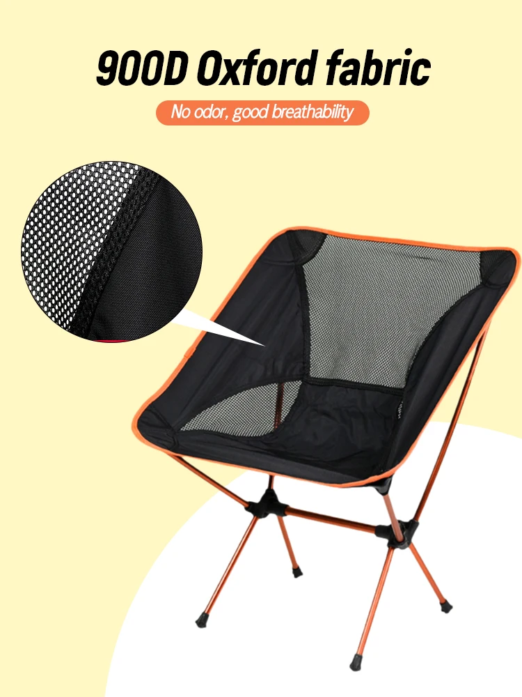 Travel Ultralight Folding Chair Detachable Portable Folding Moon Chair Outdoor Camping Chair Ultralight  Picnic Seat Tools