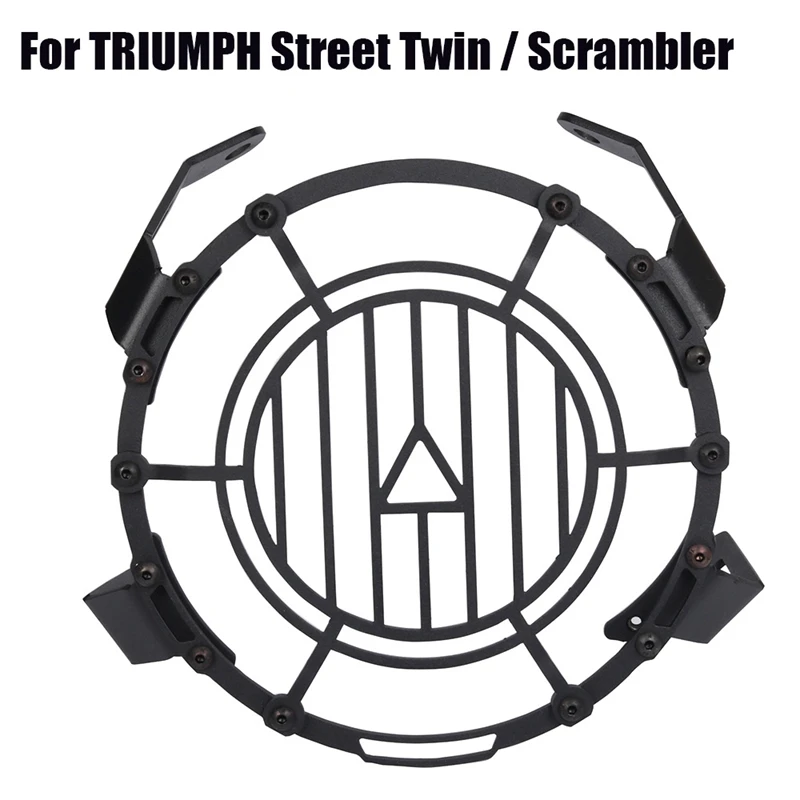 For Triumph Street Twin / Scrambler 900Cc 2016-2020 Headlight Protector Guard Head Light Lamp Protection Grill Cover