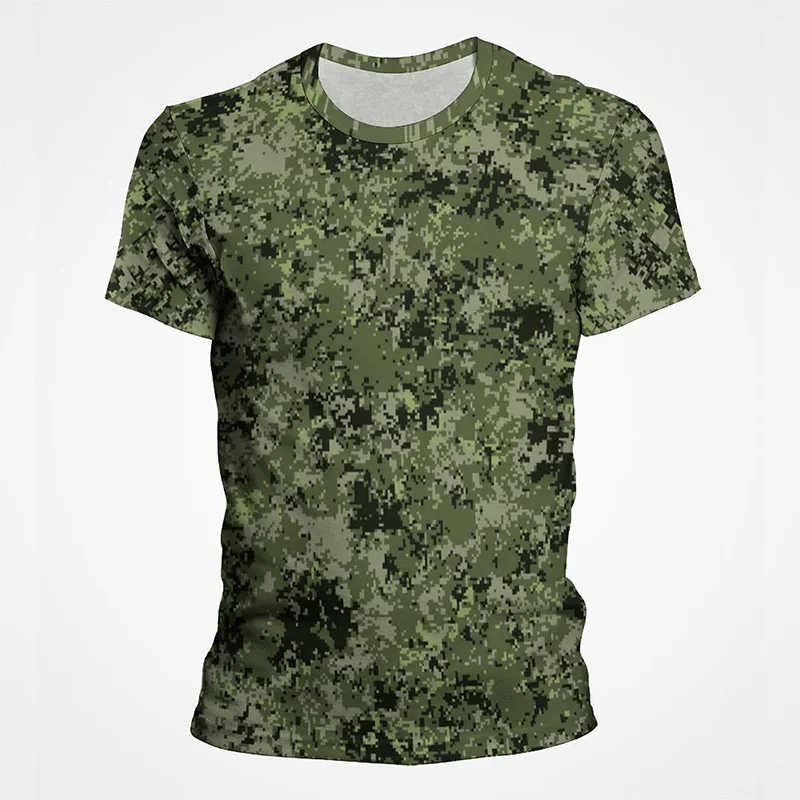 Men Soldier Fan 3D Print T Shirt Color Short Sleeve Quick Dry Summer Outdoor Casual Oversized Loose Streetwear Tops