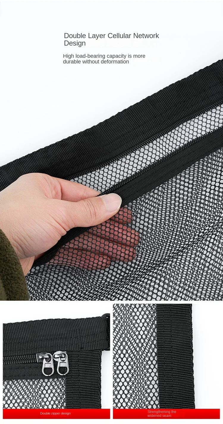 Auto dach Auto Lagerung Net Dehnbare Mesh Tasche Net Elastische Aufkleber Universal Hinten Mesh Stamm Sitz Tasche Tasche Käfig Auto Orgel – Detail 7