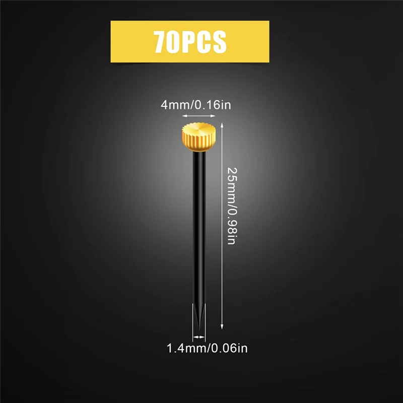 Promozione! 70 chiodi piccoli per appendere, chiodi per quadri, elementi di fissaggio a testa piatta per cornici, cornici sospese per la lavorazione del legno