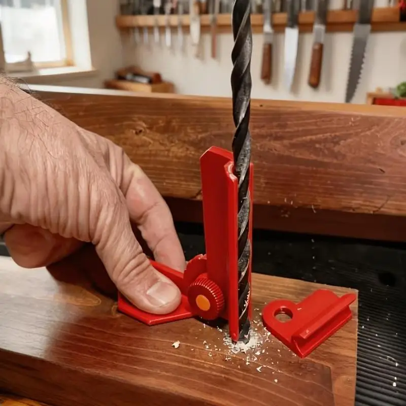 Easy Operation 5-Angle Drilling Guide Rail 0°to90° Adjustable Short Drilling Jig for Household DIY Furniture Repair Work