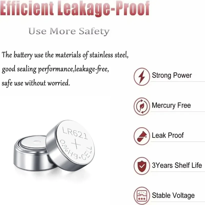 2-50 قطعة AG1 364A LR621 LR60 L621 LR620 362 ساعة البطارية 15mAh 1.55V زر عملة خلية بطاريات لعبة كاميرا التحكم عن بعد #3