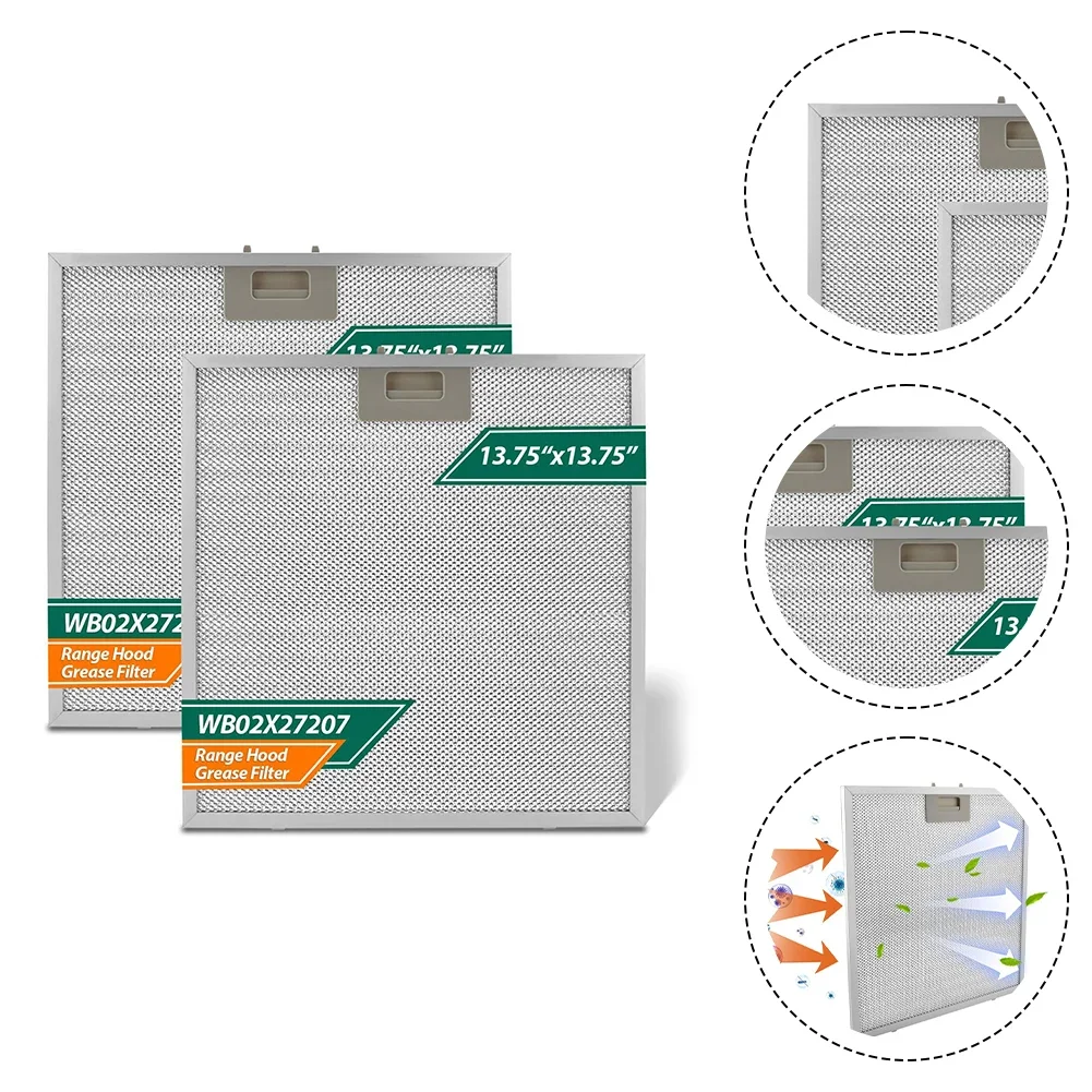 

Grease Filter For Kitchen Kitchen Efficient Filtration 34.9*34.9*9cm Range Hood Filter Compatible With JVX5300