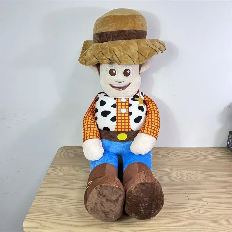 

80-120cm Disney Anime Large Sized Sheriff Doll Toy Story Woody Soft Plush Throw Pillow Children Birthday Gift