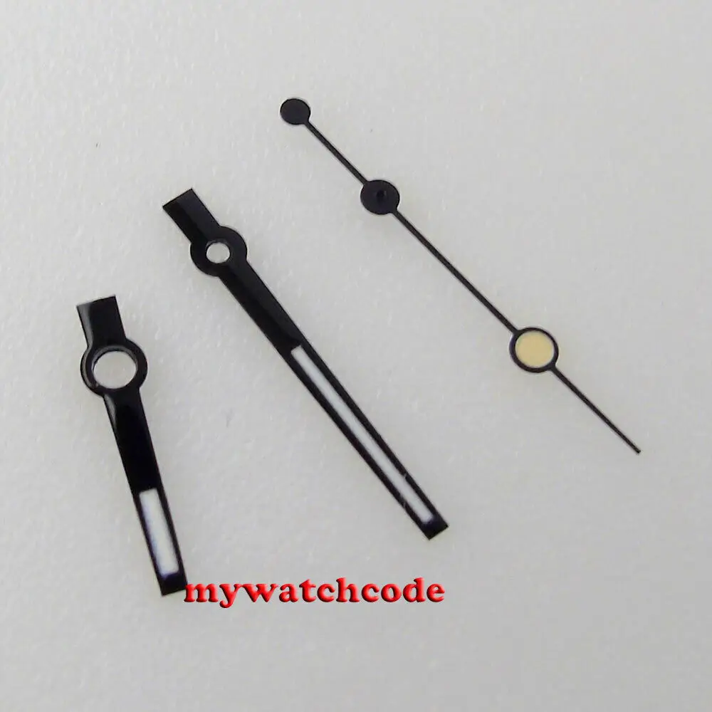 Black edge watch Hands fit Japan NH35A NH36A movement date just