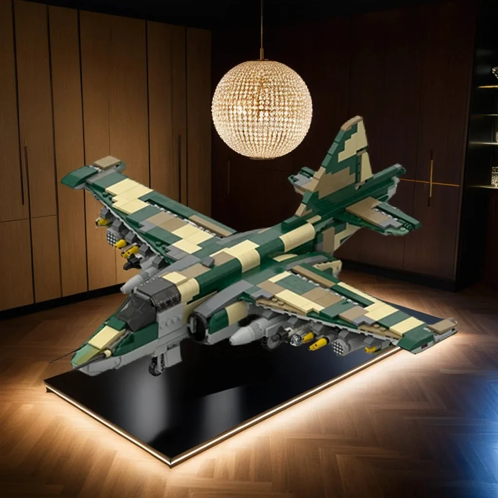 900 деталей MOC Су-25 «Лягушка» 1:34, креативная модель для сборки, декор для гостиной, украшение для рабочего стола, подарок для взрослых