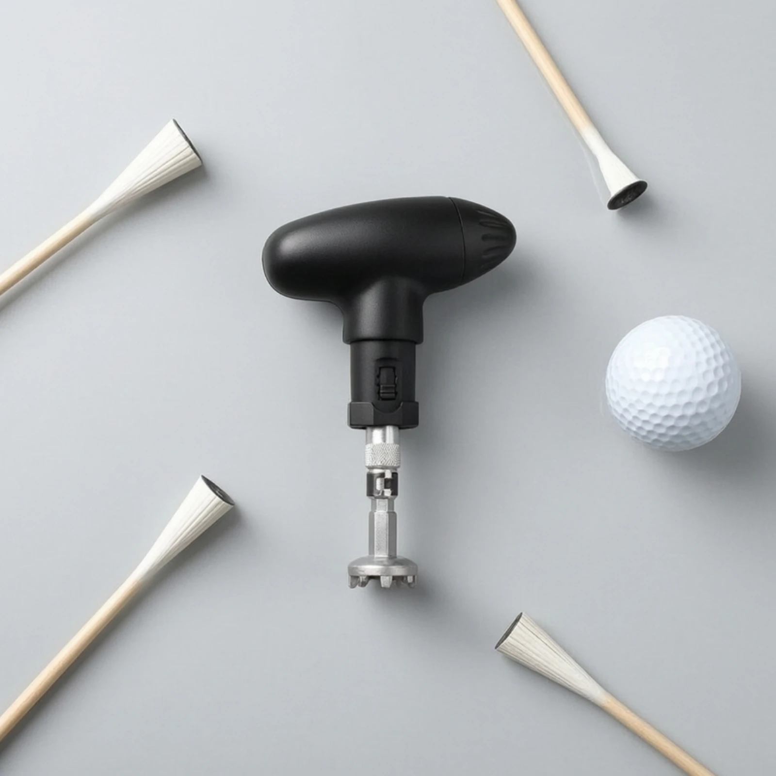 Golf Spike Tool with Pistol Grip Ergonomic Golf Shoe Spike Wrench Cleat Wrench Handheld Portable for Golfers, Locker Room view 4