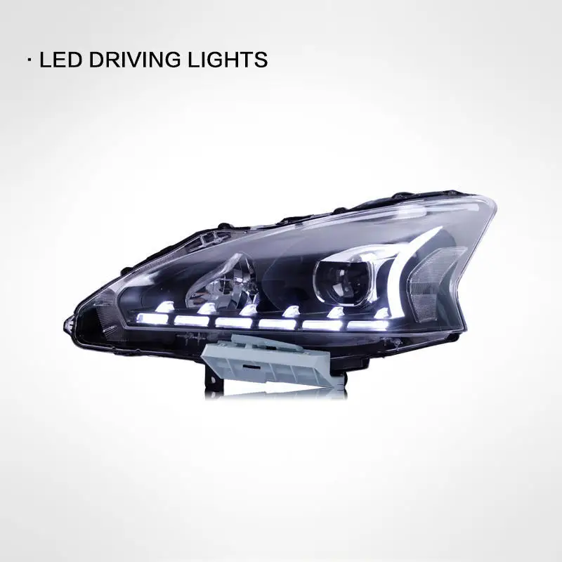 Car Headlamp Headlights Modified LED Head Lamp Head Light Daytime Running Lights for Nissan Teana Altima 2013-2015