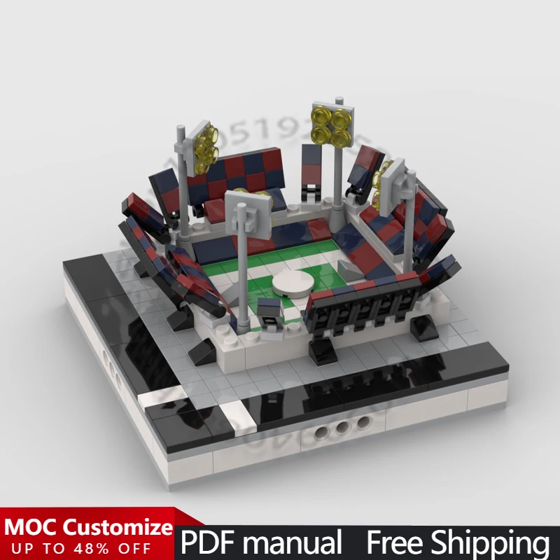 339 PCS City Engineering Mini Soccer Stadium for a Mini Modular City MOC Customize Modular Building Block DIY Toy Birthday Gift