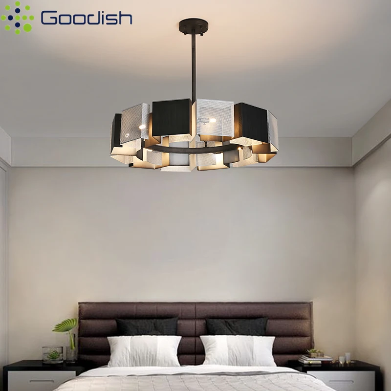 الحديثة أنيق الفن جو الحديد العسل عاكس الضوء قلادة LED ضوء الإبداعية مصباح لغرفة المعيشة المنزل ثريا للديكور