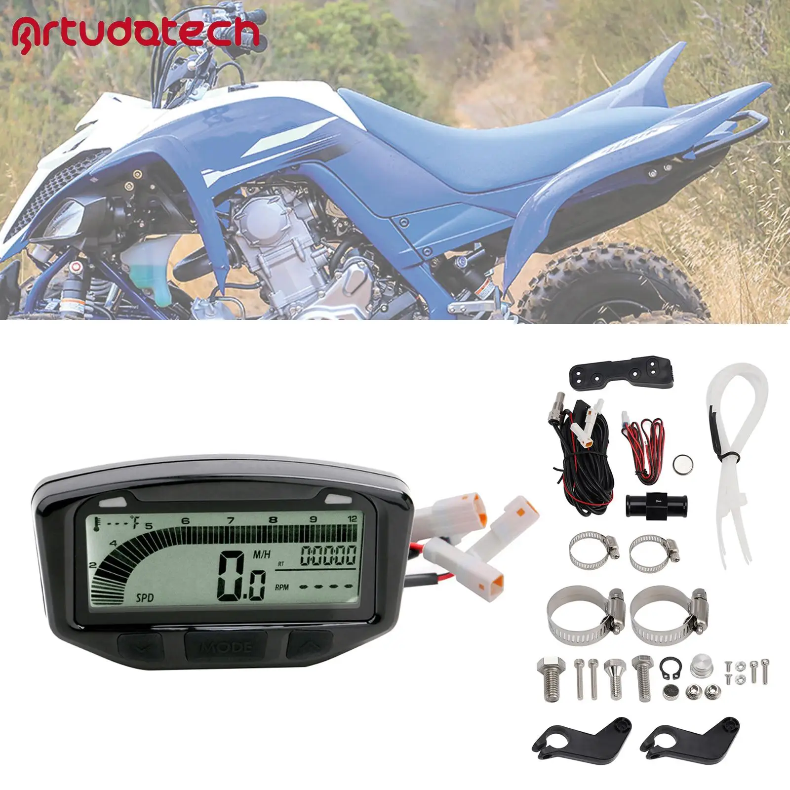 

Artudatech Tachometer Speedometer Gauge Digital Odometer Fits for Honda Cg150 2010 2011 2012