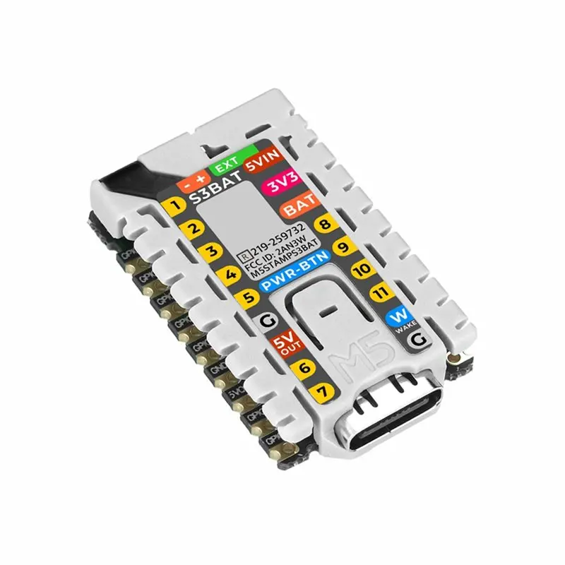 

AS95-M5stamps3 BAT Module With Battery Connector ESP32-S3 Stamp-S3bat Embedded Core Module With Integrated Power Management