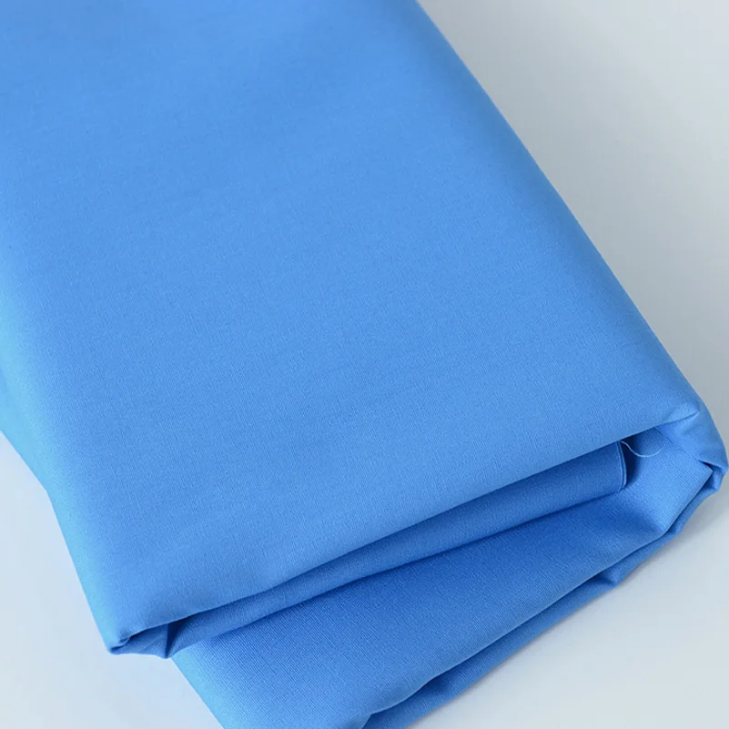 Katoenen poplin stof effen kleur wit rood zwart voor naaigerei quilten patchwork per halve meter