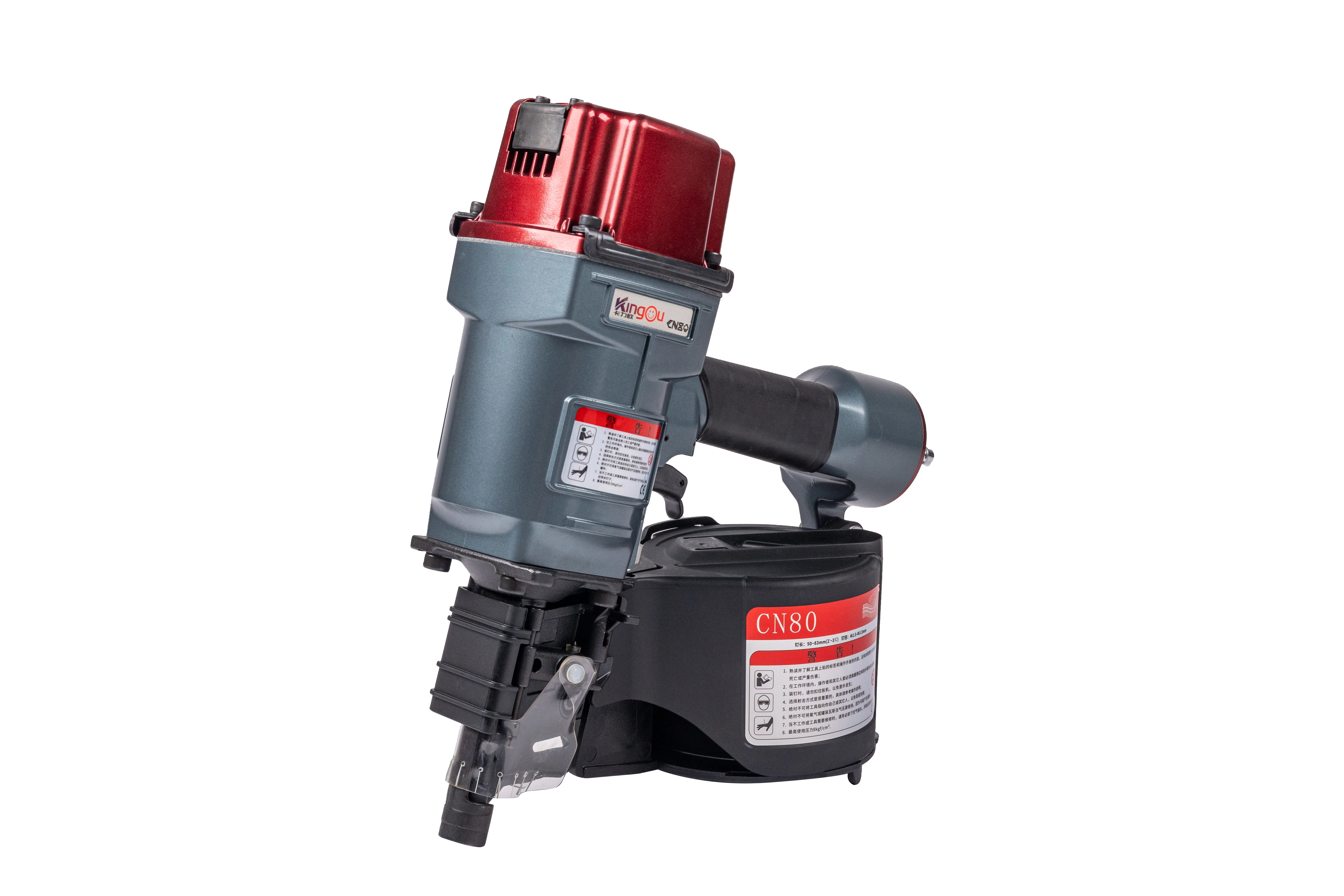 CN80 Coil Nailer Air Powered Pneumatic Nail Gun for Pallets, Crate, Fence