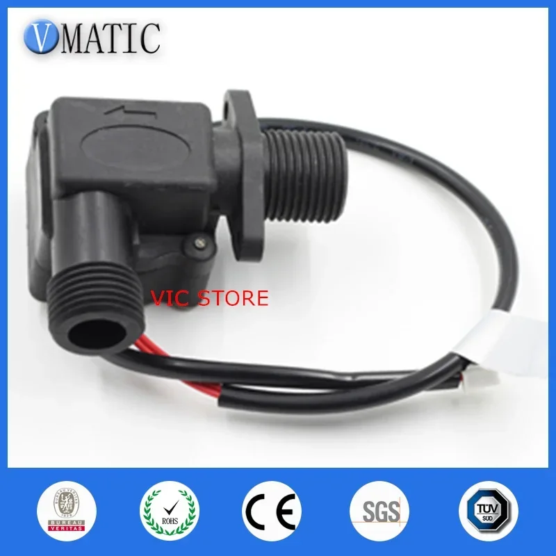 High Quality VCB658 Electronic Automatic Toilet Sensor Faucet Oem G1/2 Black Meter Electric Water Flow Switch