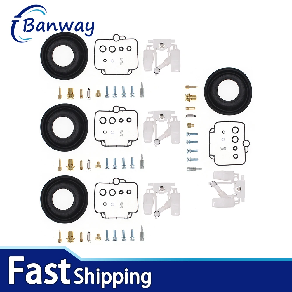 

4Set For Suzuki GSXR 750 90-91 GSXR750W 92-95 Motorcycle Carburetor Repair Kit Diaphragm Float