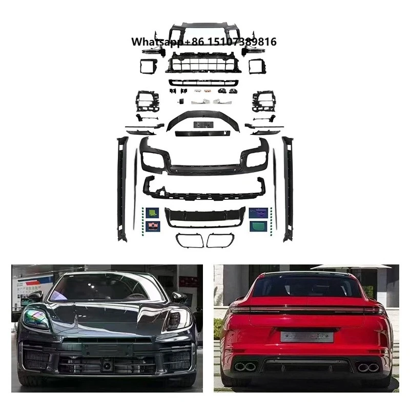 New 2024-2025 for for Front & Rear Bumpers Turbo Body Kit with Fog Light Cut-Outs Bolt-On Upgrade